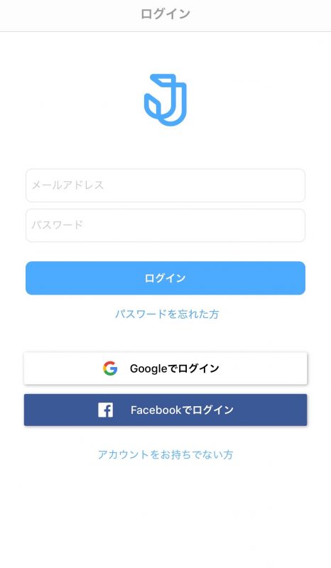 Jootoログイン画面