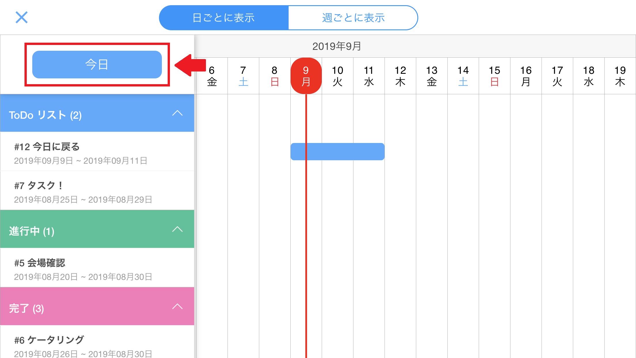 Jootoガンチャート画面