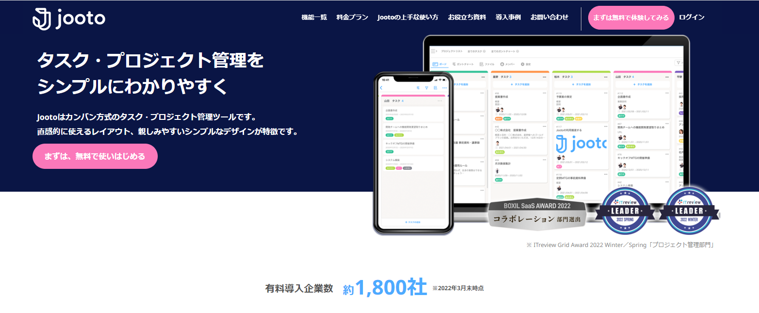 テレワーク便利グッズ!タスク管理を円滑に進めるJooto