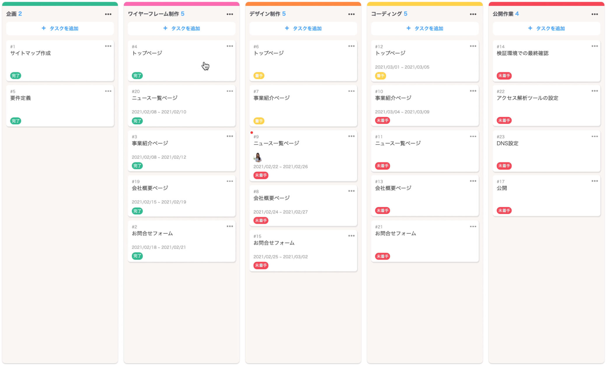 数あるタスク・プロジェクト管理ツール（todoist、asana、trello、wrike、backlog、jira、taskworld、evernote、salesforceなど）の中で、ITreview Grid AwardのLeader獲得したタスク・プロジェクト管理ツールJootoのカンバンボード