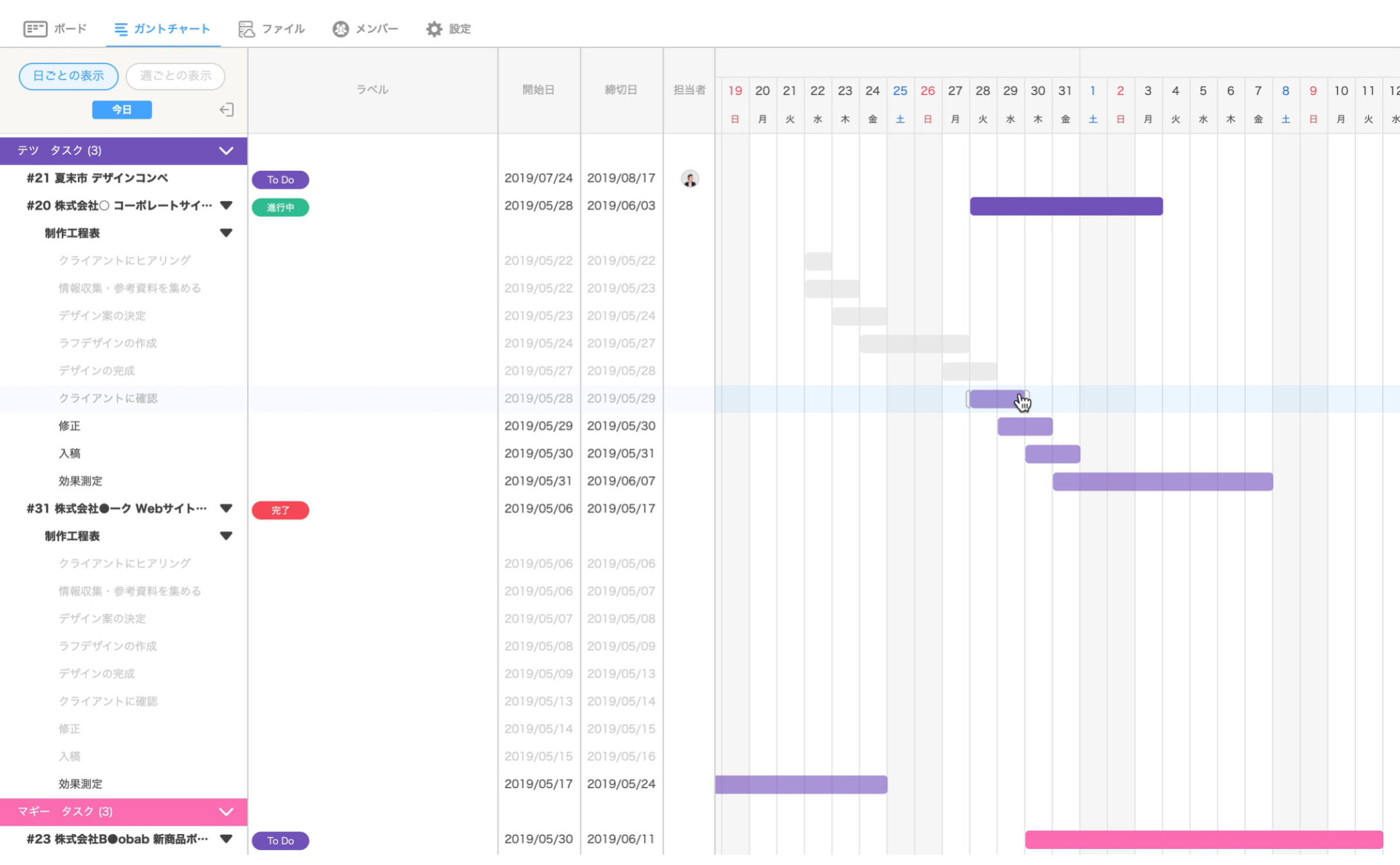 数あるタスク・プロジェクト管理ツール（asana、todoist、trello、backlog、wrike、jira、taskworld、evernote、jira、taskworld、salesforceなど）の中で、ITreviewのLeader獲得をしたタスク・プロジェクト管理ツールJootoガントチャート