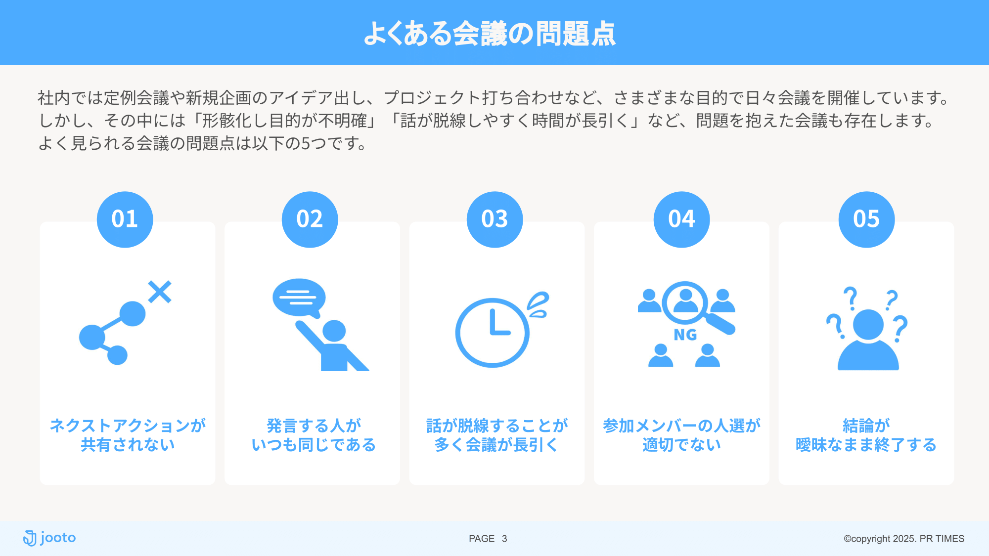 よくある会議の問題点